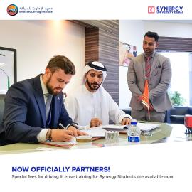 New partner of Synergy: UAE biggest driving school